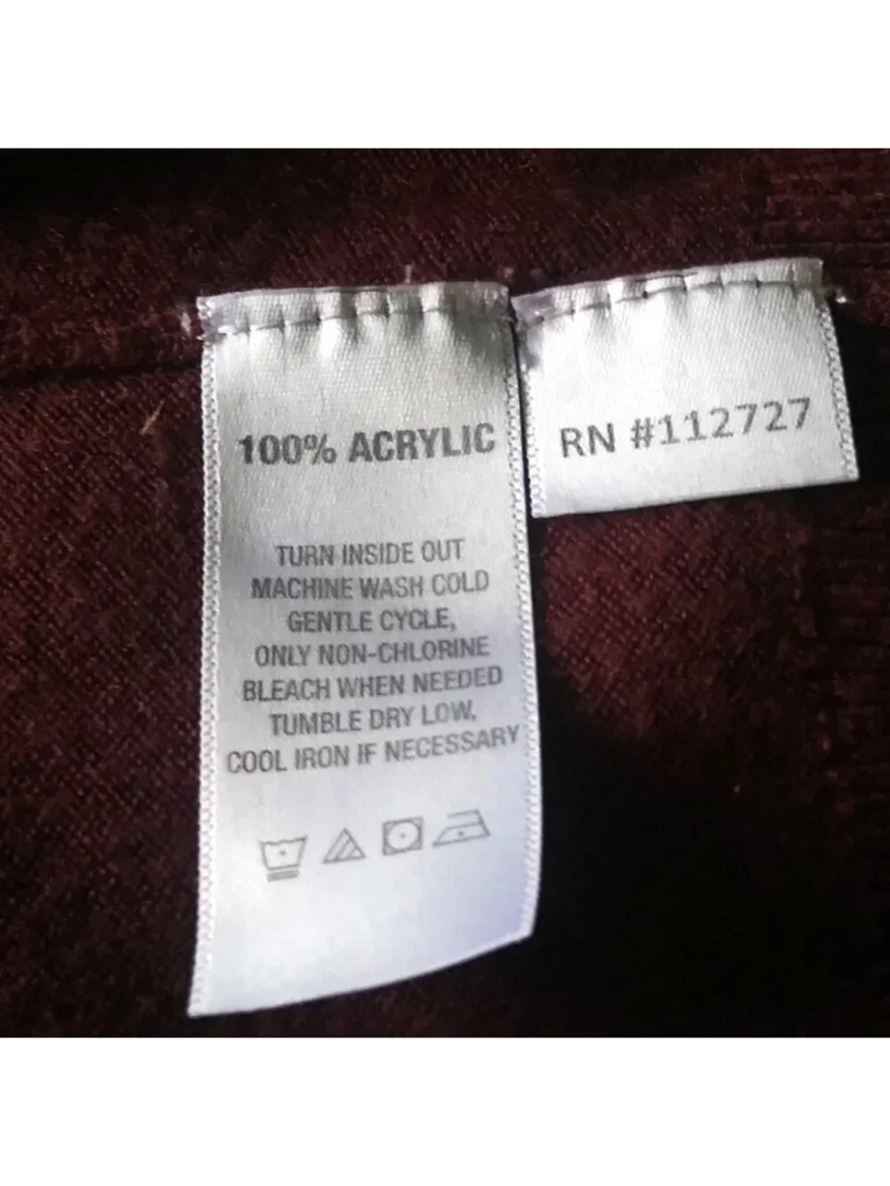 Harbor Island Mens Size Medium Sweater Burgundy V-Neck Long Sleeve